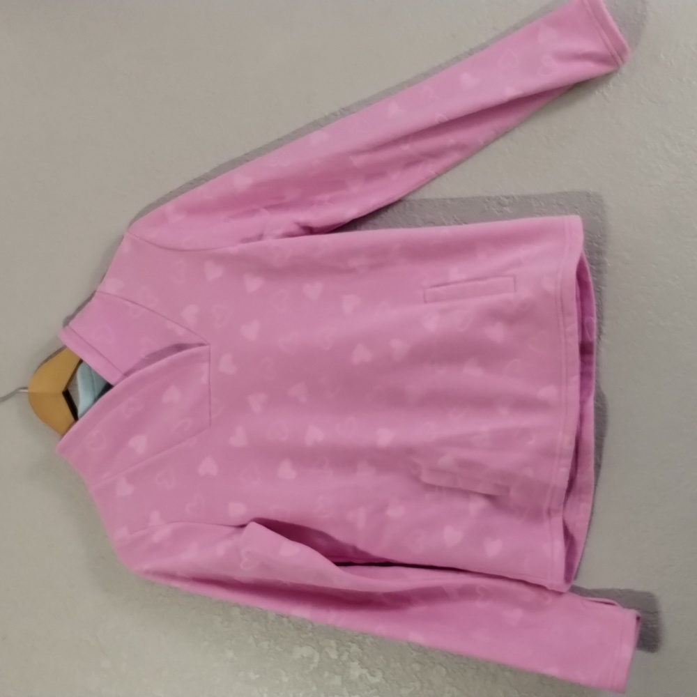 Athletic Works -girls 14-16 Pink Sweetheart Fleece pullover .